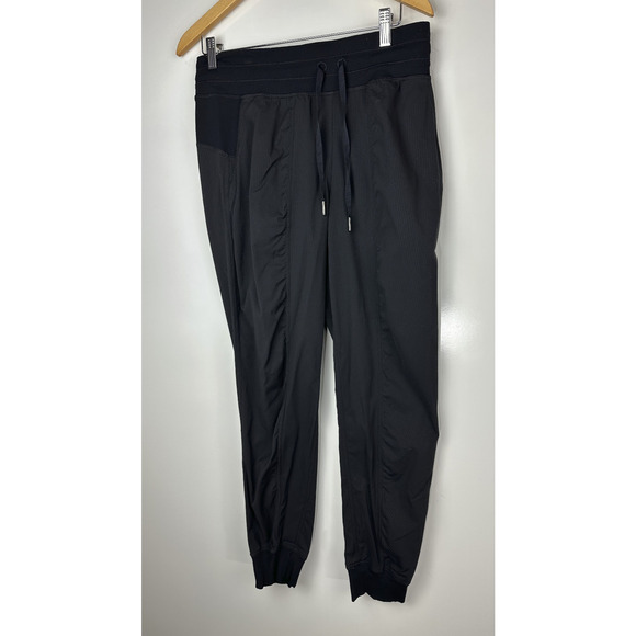 *Flawed Lululemon Dance Studio Jogger 29" Pants Black Drawstring Women's Size 8 - Picture 2 of 16